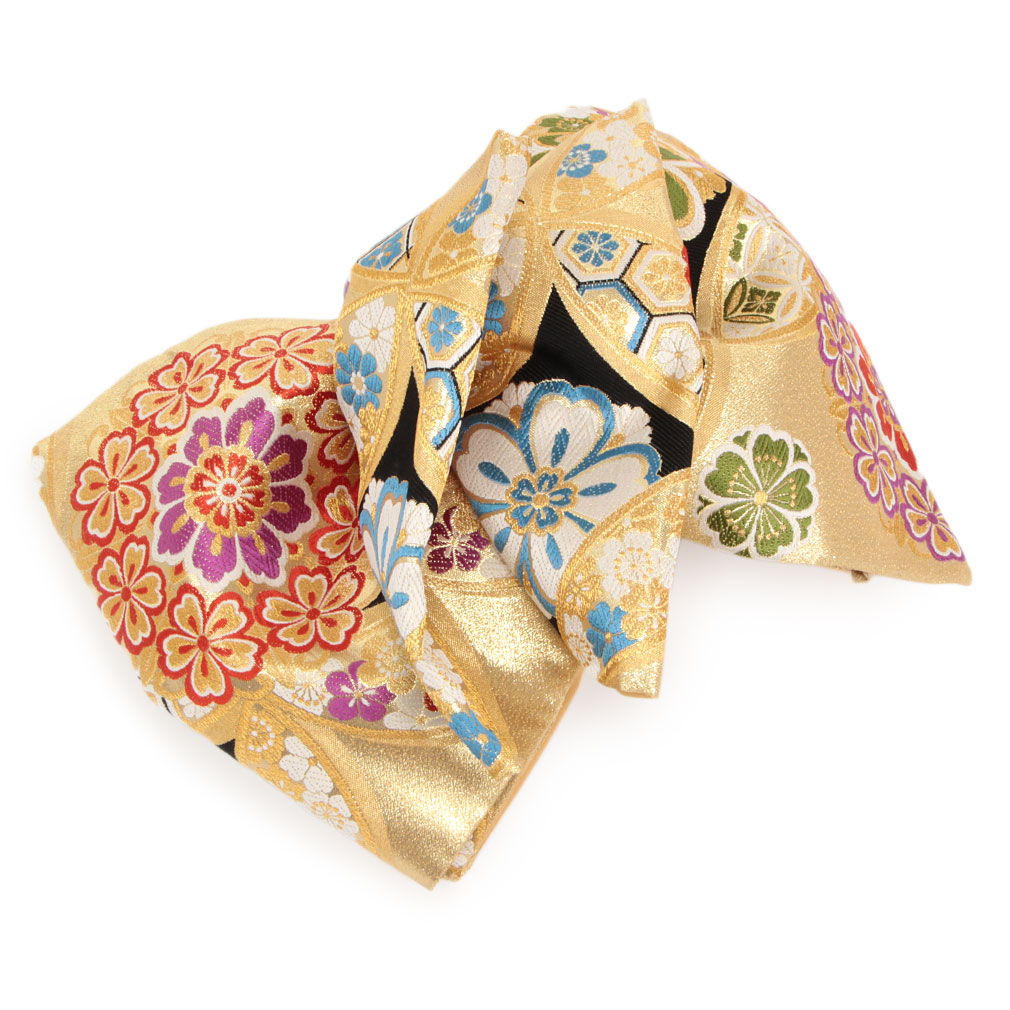 楽天市場】袋帯 振袖用 帯 成人式 ゴールド 桜 丸紋 西陣織 大光織物