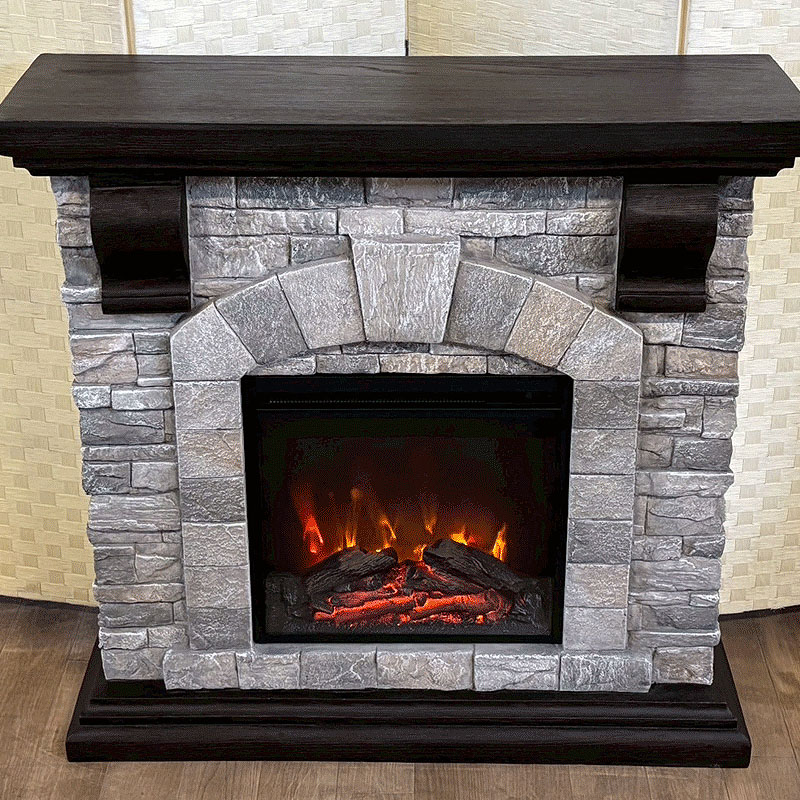 楽天市場】電気式暖炉 ロイドグランデ パイオニアII グレーストーン 18