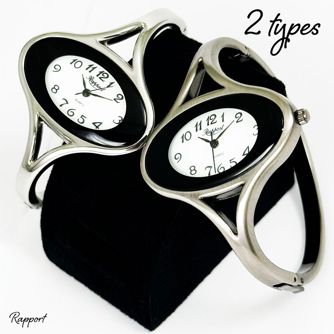 楽天市場】シルバーバングル 腕時計 レディース 着脱簡単 女性腕時計