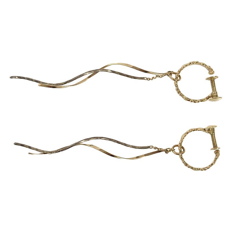 楽天市場】agete / アガット | コンビカラーチャーム付 バブルフープ