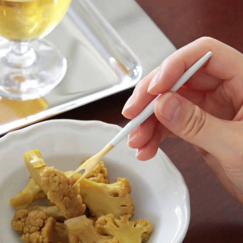 楽天市場】クチポール GOA ホワイトゴールド フルーツフォーク 正規品