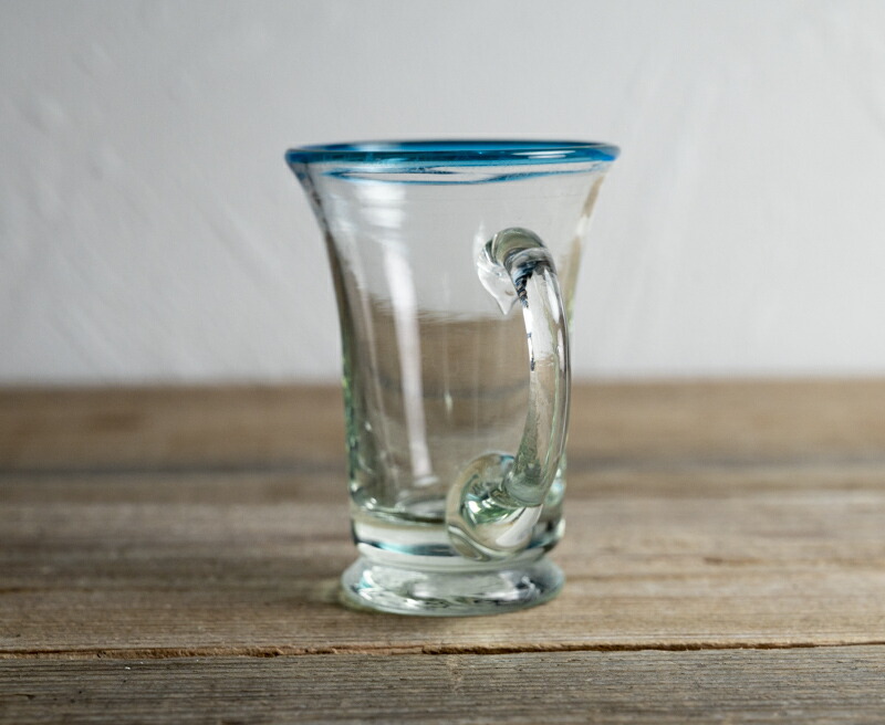 楽天市場】骨董○和ガラス青縁ハンドル付カップ○ | 大正昭和前-20世紀