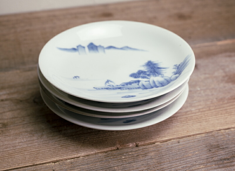 楽天市場】骨董○伊万里染付山水図皿○ | 明治時代-19世紀頃 | 肥前