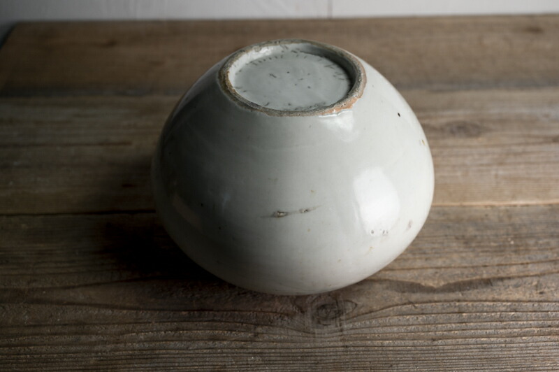 李朝後期 白磁 盃 酒器 ぐい呑み 完器 骨董 時代物 アンティーク 箱付き