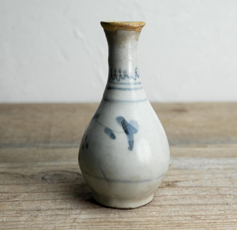 楽天市場】骨董○初期伊万里染付草花文徳利○口縁に修理あり / 小型