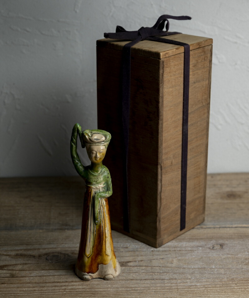 楽天市場】骨董○唐三彩美人俑○中国古玩 | 唐時代-8世紀頃 | 陶器