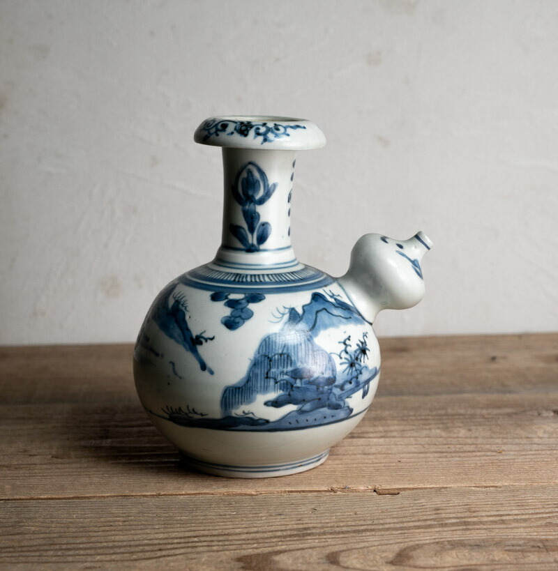 楽天市場】骨董○古伊万里染付山水文乳瓶○ケンディ | 江戸中期 - 18