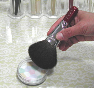 楽天市場】竹宝堂 熊野筆 メイクブラシ ジャンボフェイスブラシ 灰リス