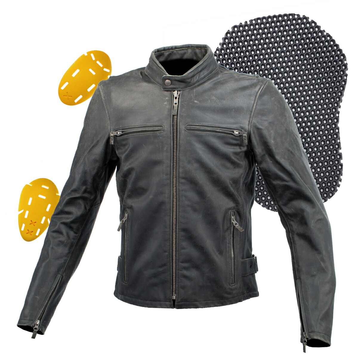 楽天市場】【公式】コミネ KOMINE LJ-534 シングルライダースレザー