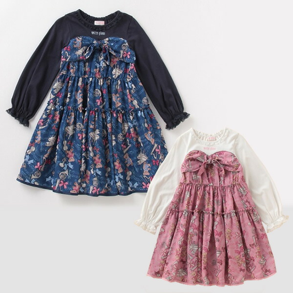 楽天市場】メゾピアノ mezzopiano 楽器×クマ柄ドッキングティアード