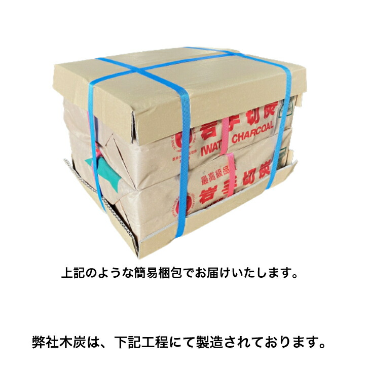 楽天市場】岩手切炭6kg x 2個入りGI規格なら樫1級品合計12kg商品