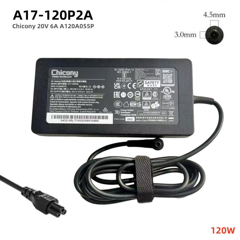 楽天市場】純正新品 Chicony A17-120P2A A120A055P 20V 6A 120W AC