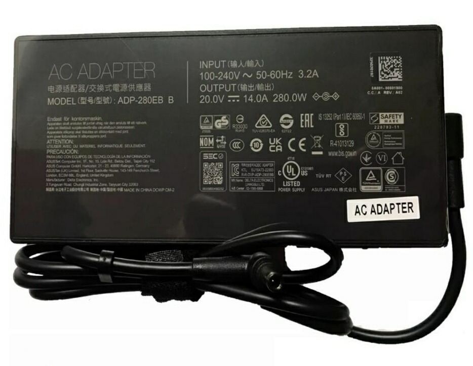楽天市場】純正新品 ASUS 20V 14A ADP-280EB B ACアダプターROG Strix