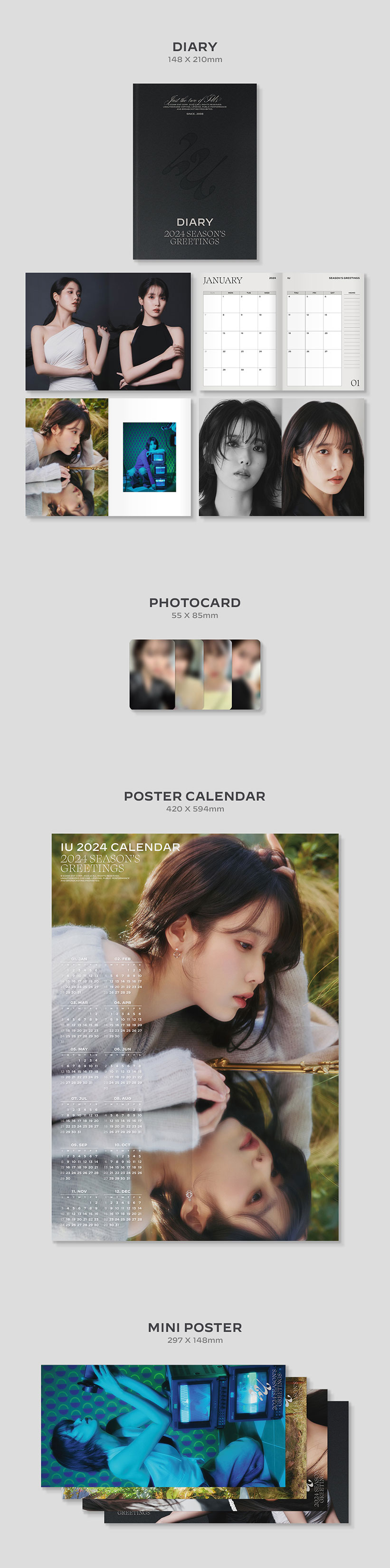 楽天市場】IU 2024 SEASONS GREETINGSシーズングリーティング【12月21