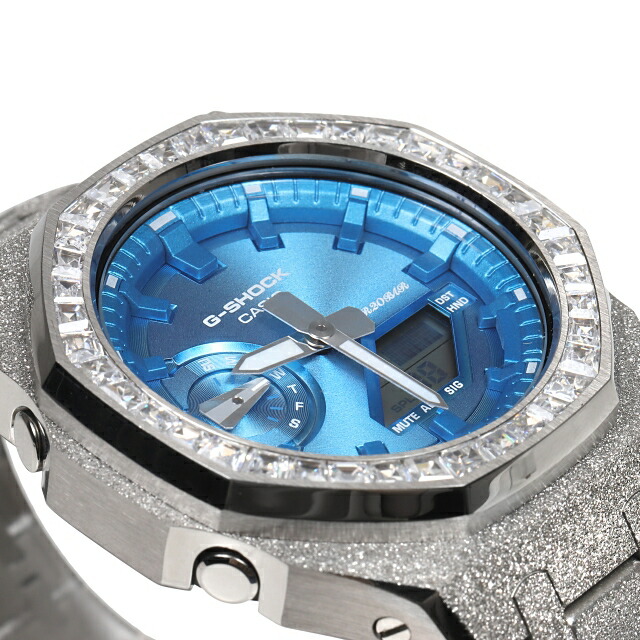 楽天市場】G-SHOCK GA2100 フロステッド シルバー カスタム アイス