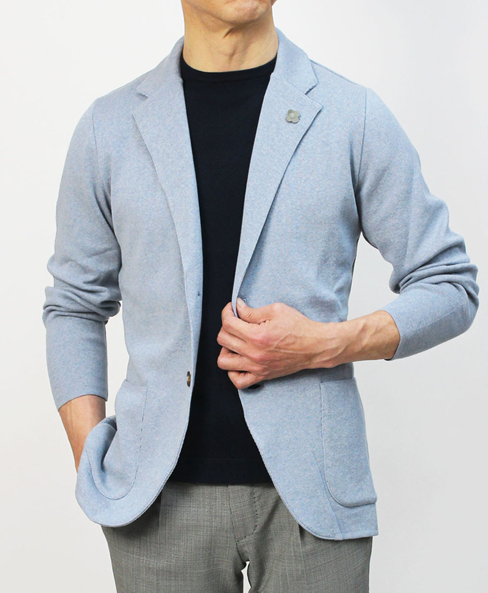 楽天市場】ラルディーニ / LARDINI / ニット ジャケット / 細身型