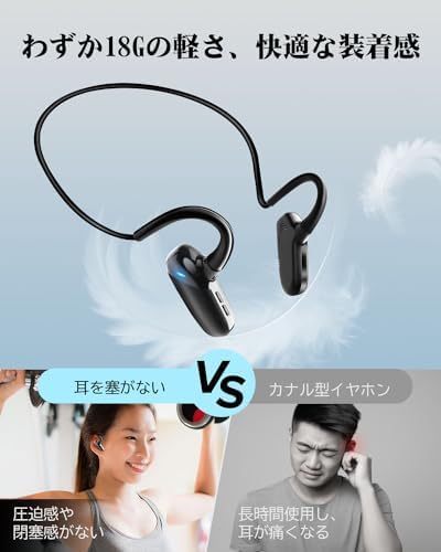 楽天市場】EQZ 骨伝導イヤホン bluetoothの進化 空気伝導 こつでんどう