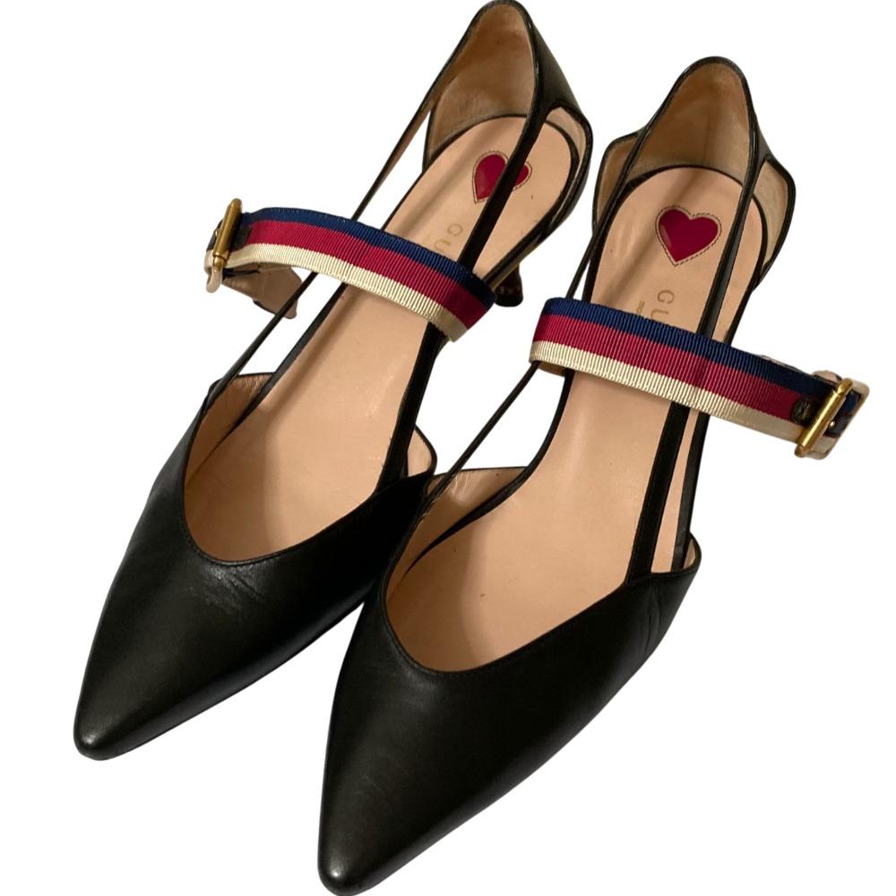 GUCCI グッチ パンプス ミュール ベージュ レディース 箱・保存袋付き