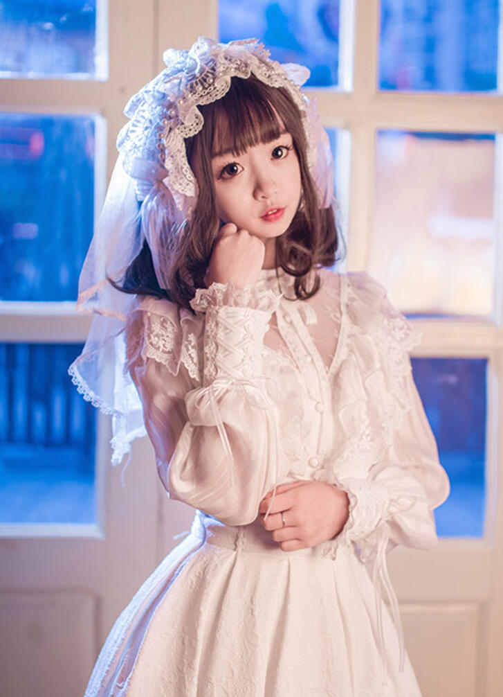 楽天市場】即納商品あり ロリータレースリボン長袖ブラウスのみ