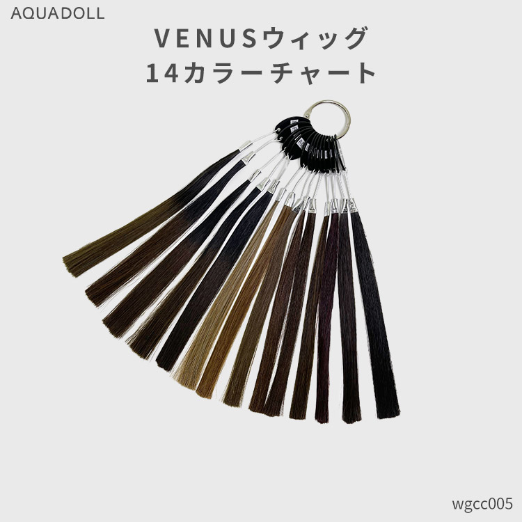 楽天市場】VENUSウィッグ14カラーチャート [wgcc005] 耐熱 エクステ