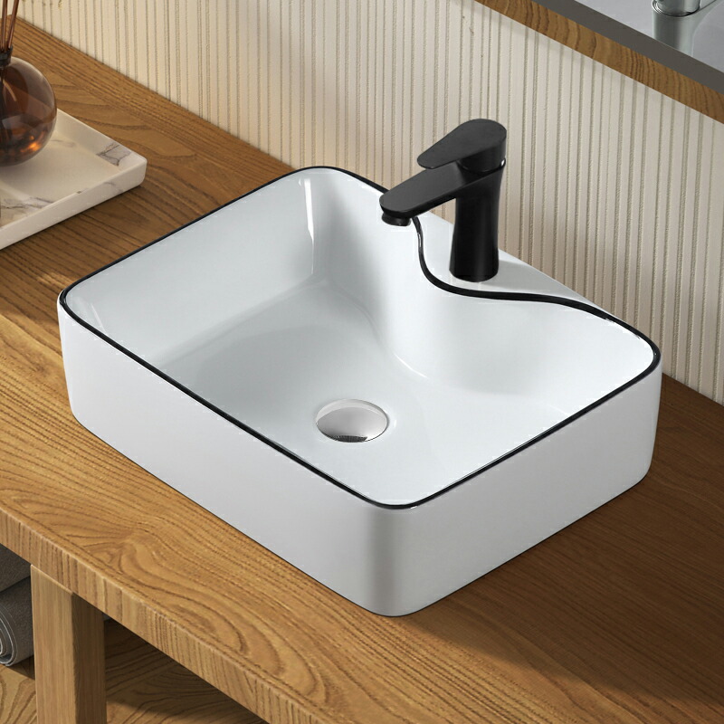 楽天市場】【混合水栓付き】 洗面ボウル 置き型 手洗い器 405*310