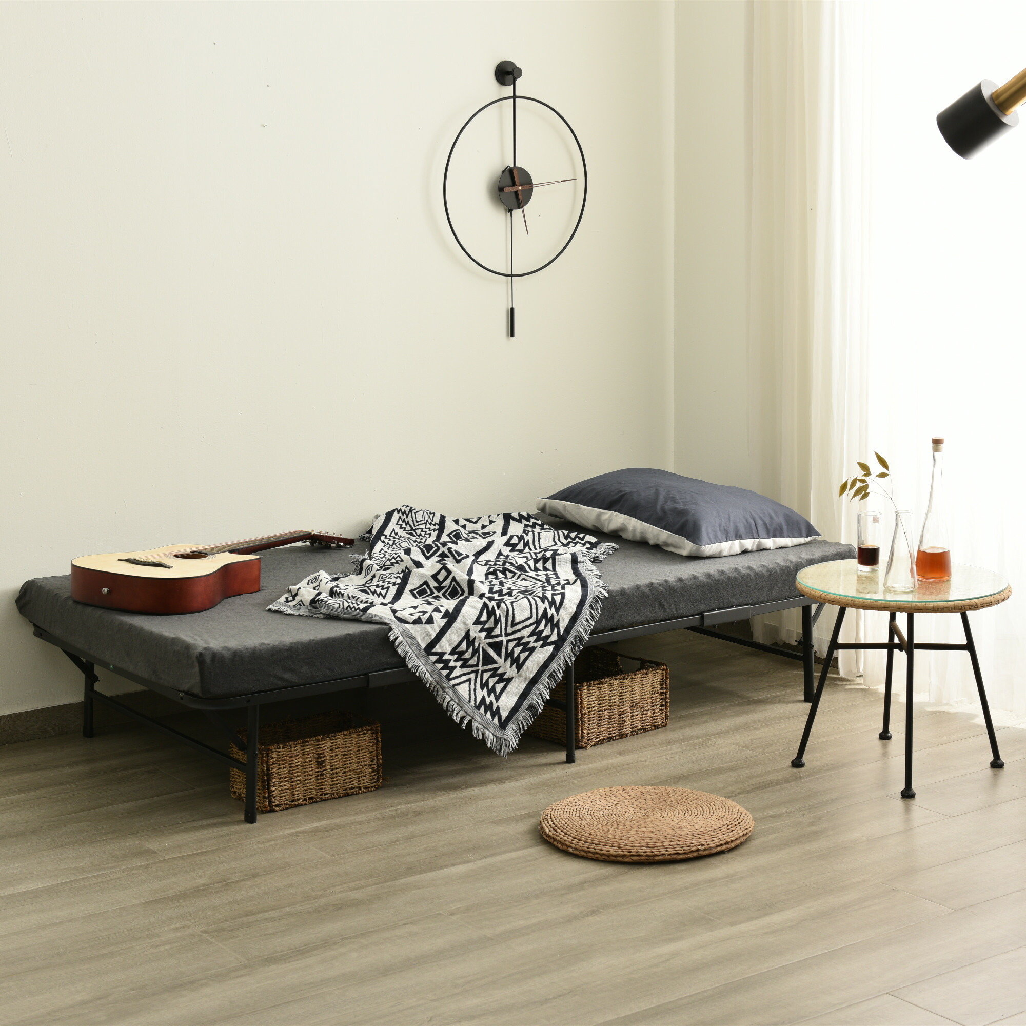 楽天市場】パイプベッド 折りたたみベッド シングル シングルベッド