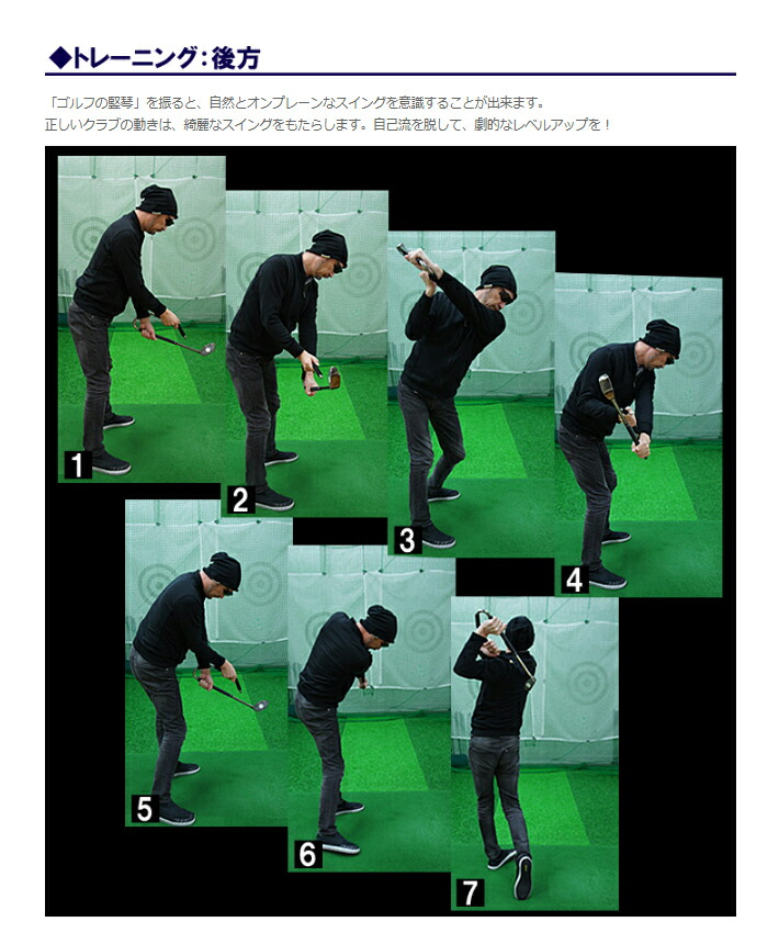 楽天市場】ゴルフの竪琴 たてごと スイング 練習器 【マーク金井氏が