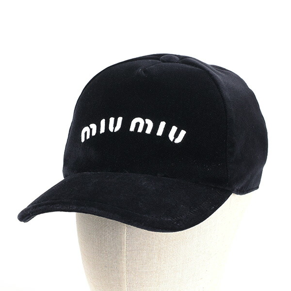 楽天市場】MiuMiu ミュウミュウ Velvet Baseball Cap ベースボール
