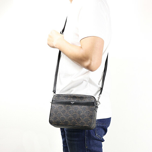 楽天市場】CELINE セリーヌ Triomphe Canvas Small Messenger Bag