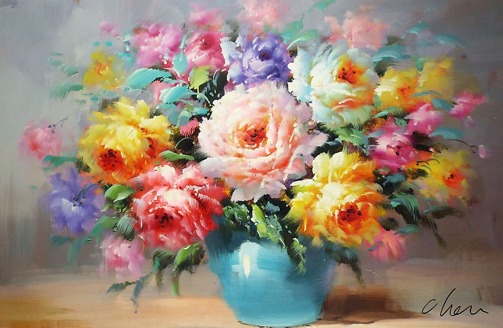 楽天市場】花の絵 絵画 油絵 アートパネル開業祝い 開院祝い「多彩な