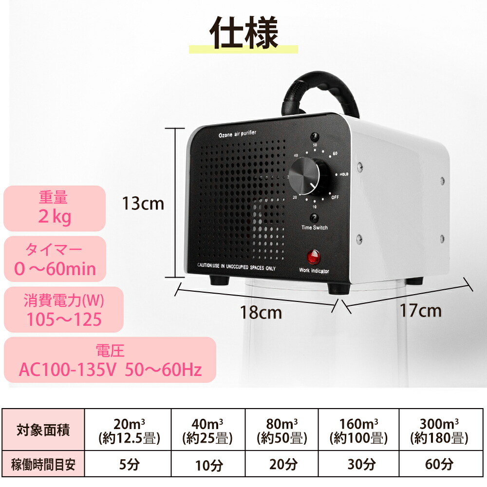 楽天市場】オゾン消臭器 脱臭機 36000mg/h 強力 オゾン発生器 空気清浄