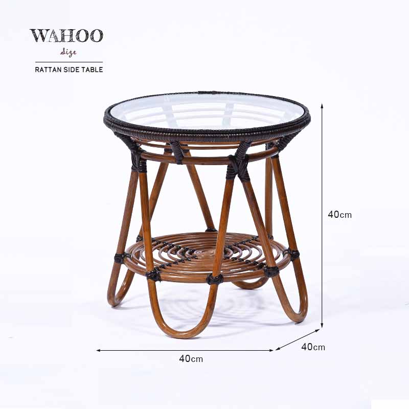 楽天市場】サイドテーブル コーヒーテーブル ガラス ラタンテーブル 籐