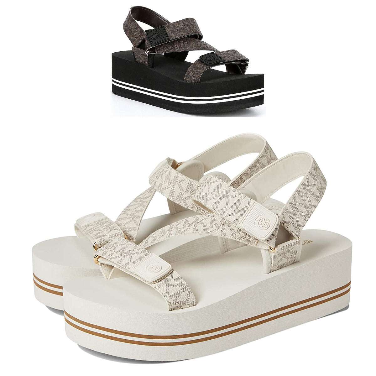 楽天市場】マイケルコース レディース サンダル 厚底 スポーツ 歩き