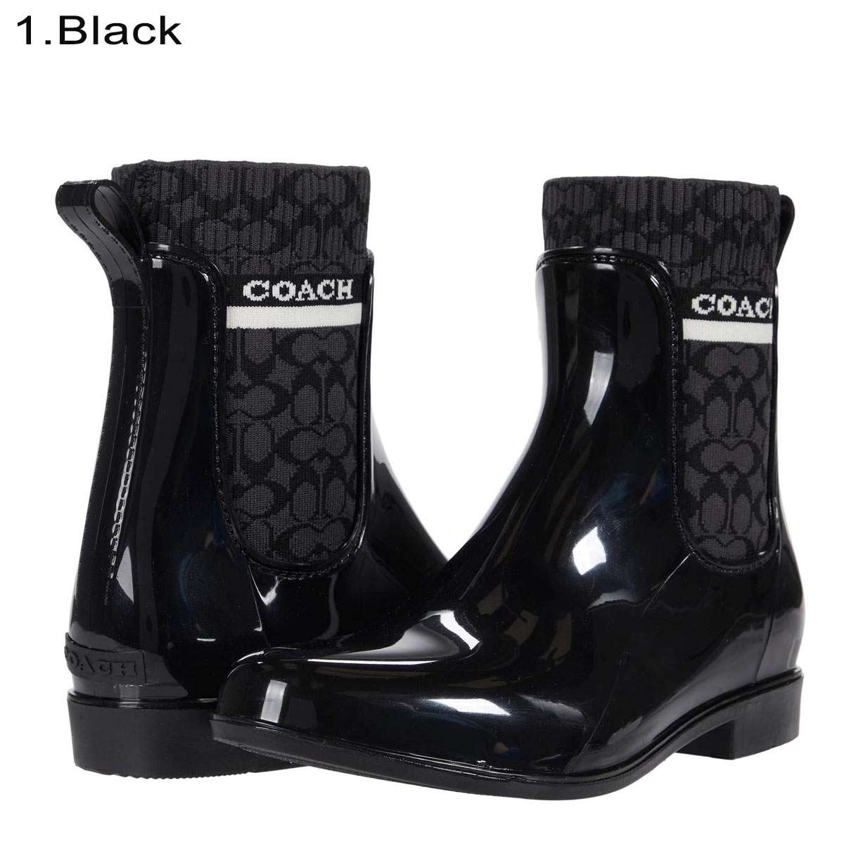 楽天市場】コーチ レインブーツ 長靴 レディース おしゃれ 軽量