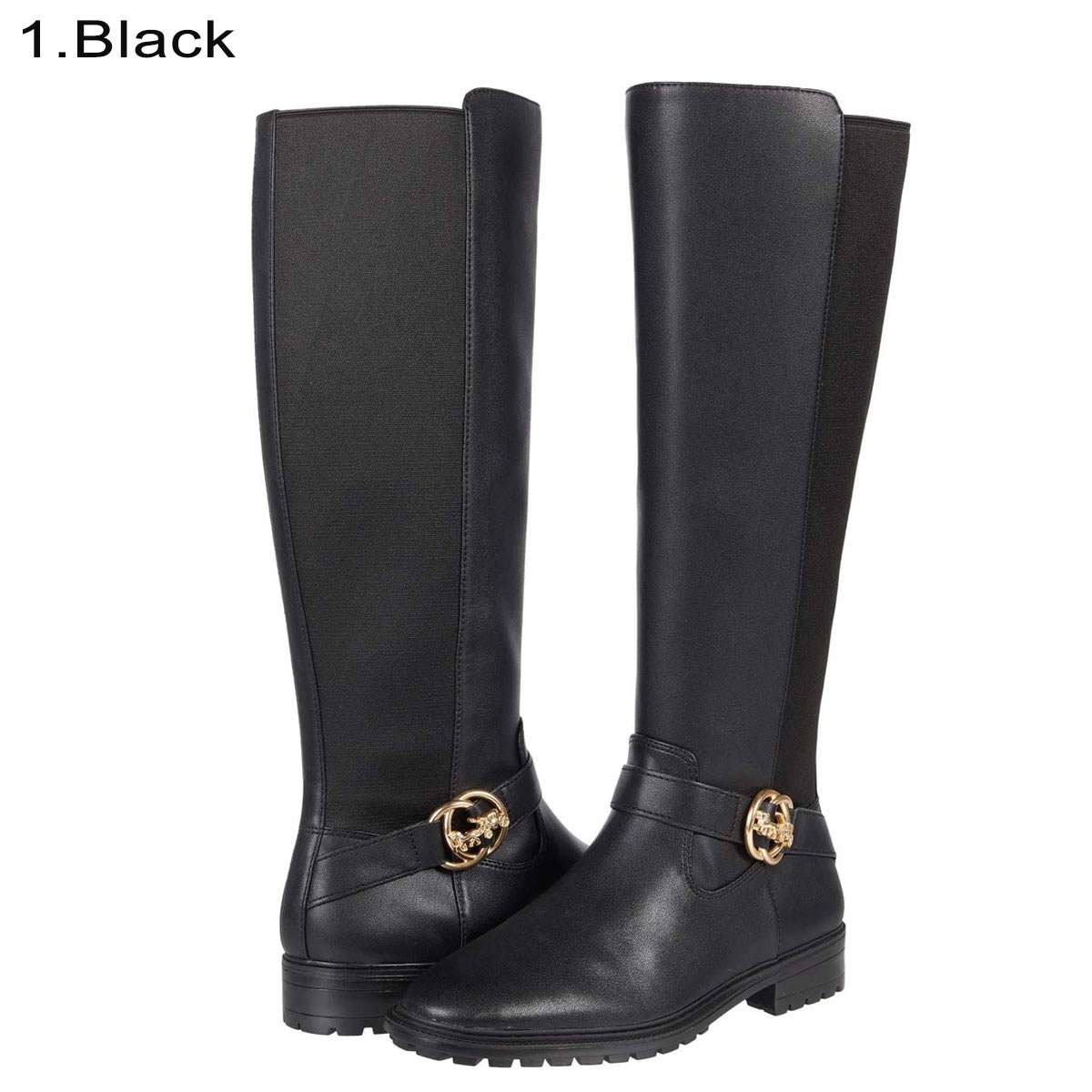 楽天市場】コーチ ブーツ レディース 本革 ロング 筒周りゆったり