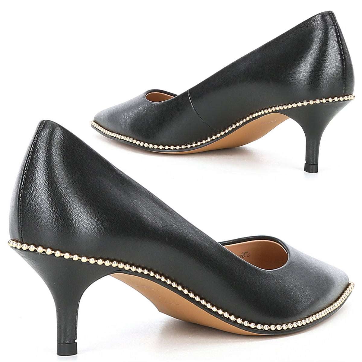 楽天市場】コーチ パンプス ローヒール 歩きやすい ポインテッドトゥ