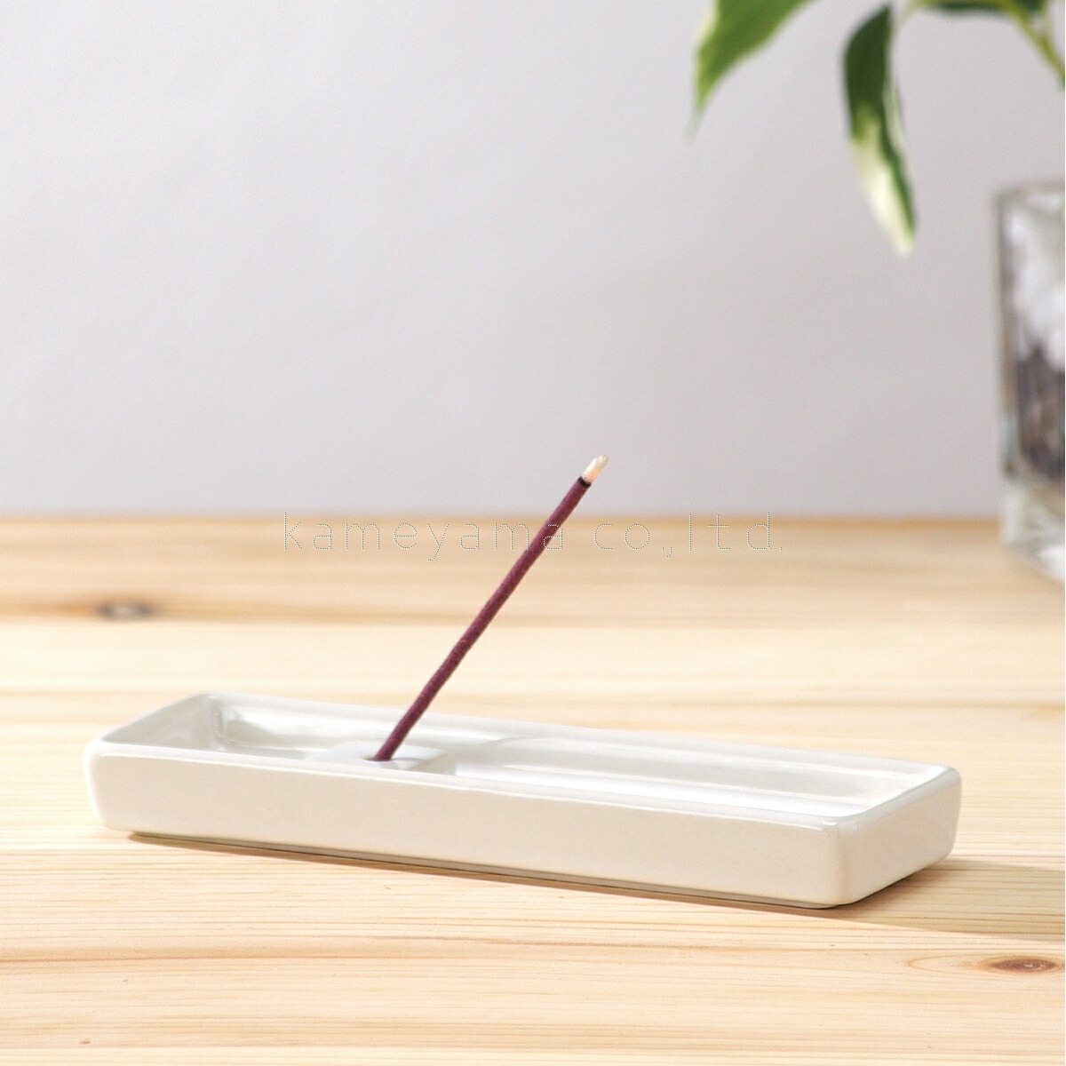 楽天市場】香立て・香皿セット シンプル 白 陶器 コンパクト 79150000