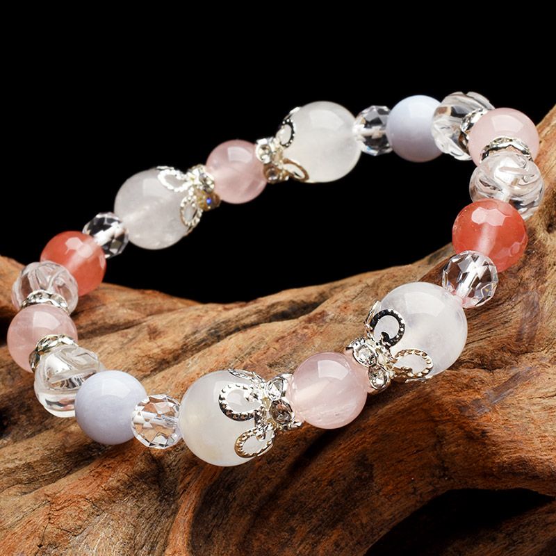 楽天市場】パステル ブルーレースアゲート ムーンストーン ローズ