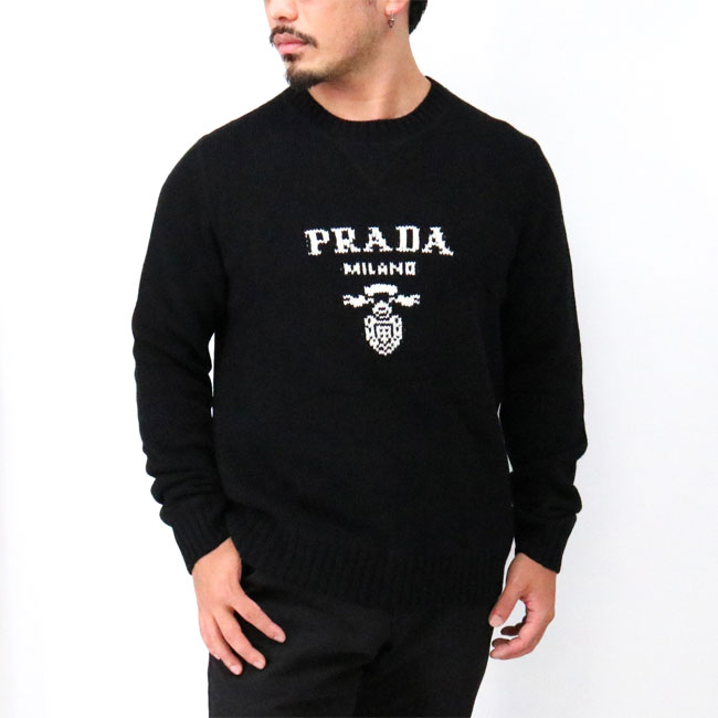 楽天市場】PRADA プラダ メンズニット UMB223 1YMW セーター ウールx