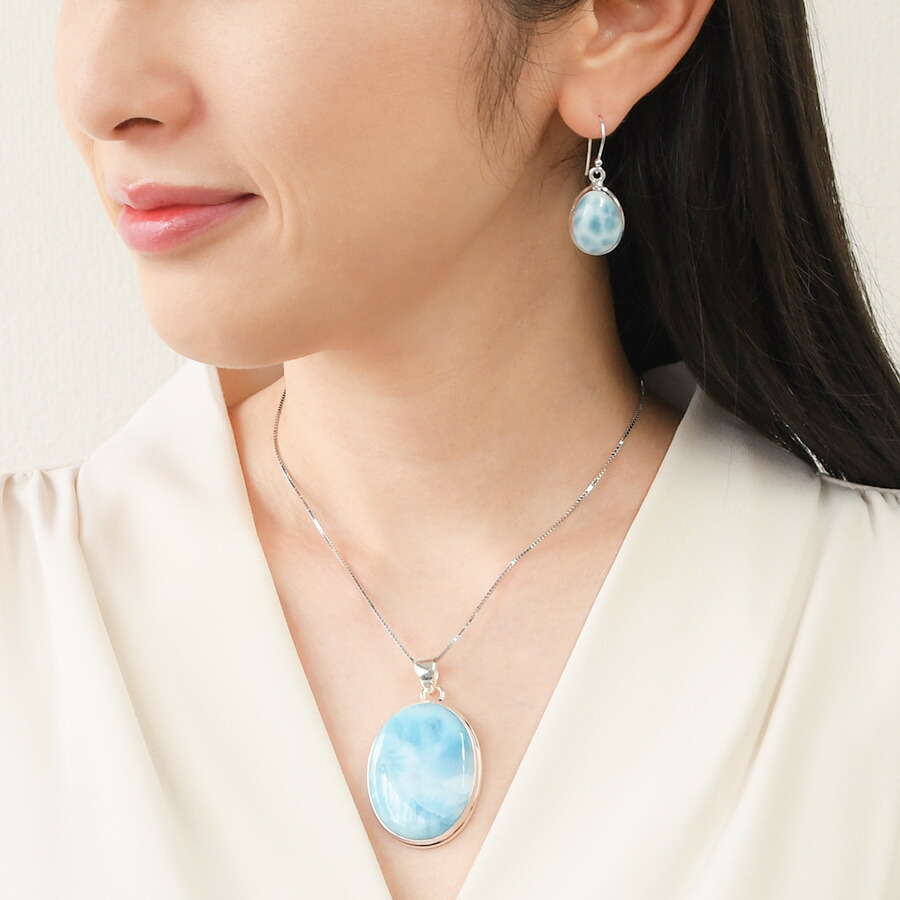 楽天市場】特大 ラリマー ペンダントトップ ボリューム満点の大粒