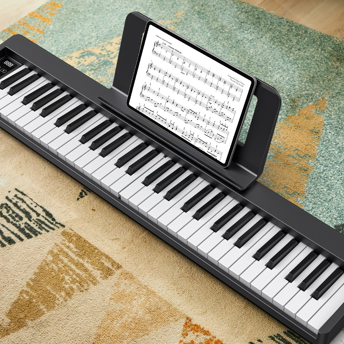 楽天市場】【10%OFFクーポン】1年保証 電子ピアノ 61鍵盤 セット 電子