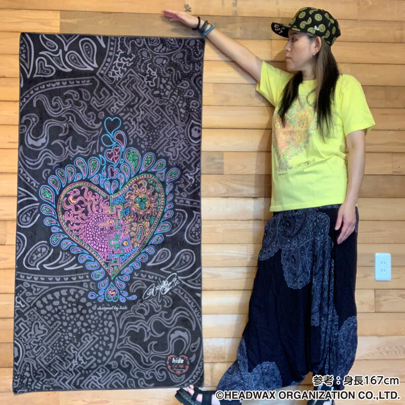 楽天市場】hide BIGタオルブランケット（hide Hand Drawn Heart ver