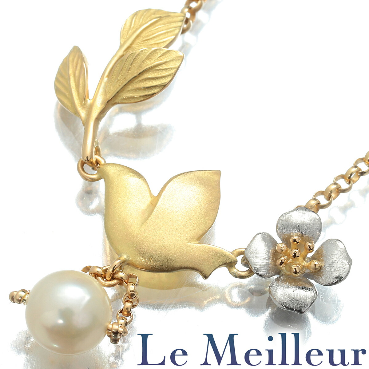 楽天市場】石川暢子 アズタイム フラワーモチーフネックレス 真珠 6.2