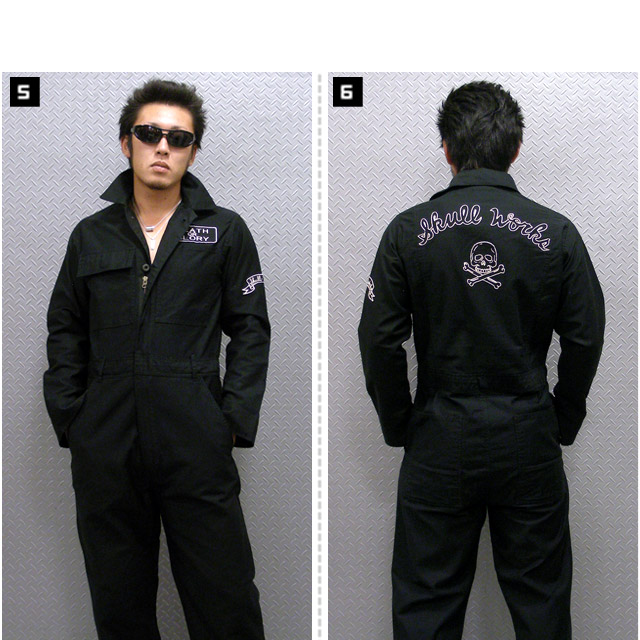 楽天市場】(スカルワークス) SKULL WORKS DEATH OR GLORY ツナギ