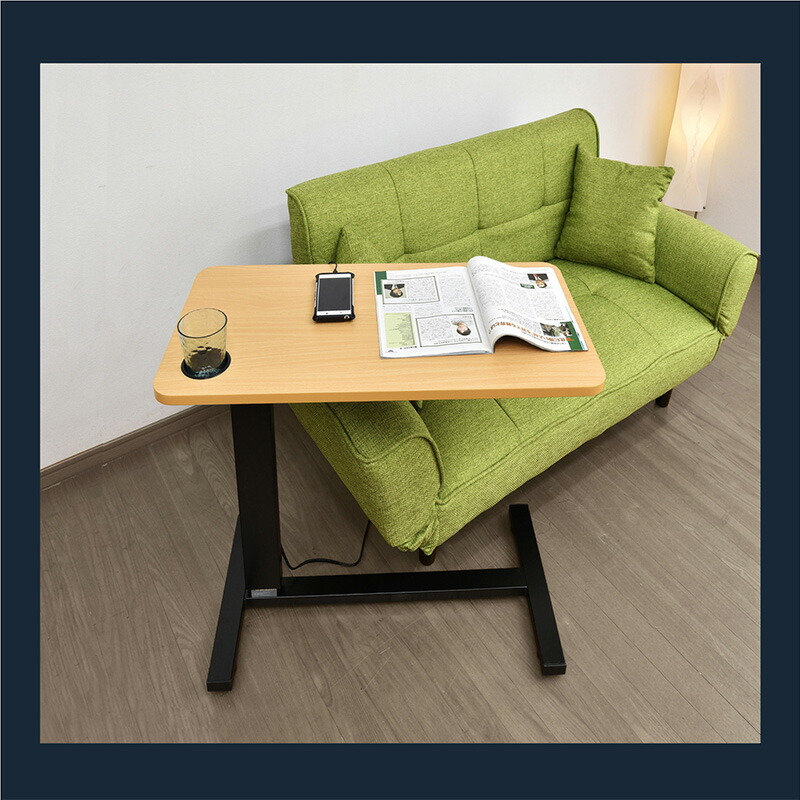 楽天市場】【USB・コンセント付】カップホルダー付き 昇降式 サイド