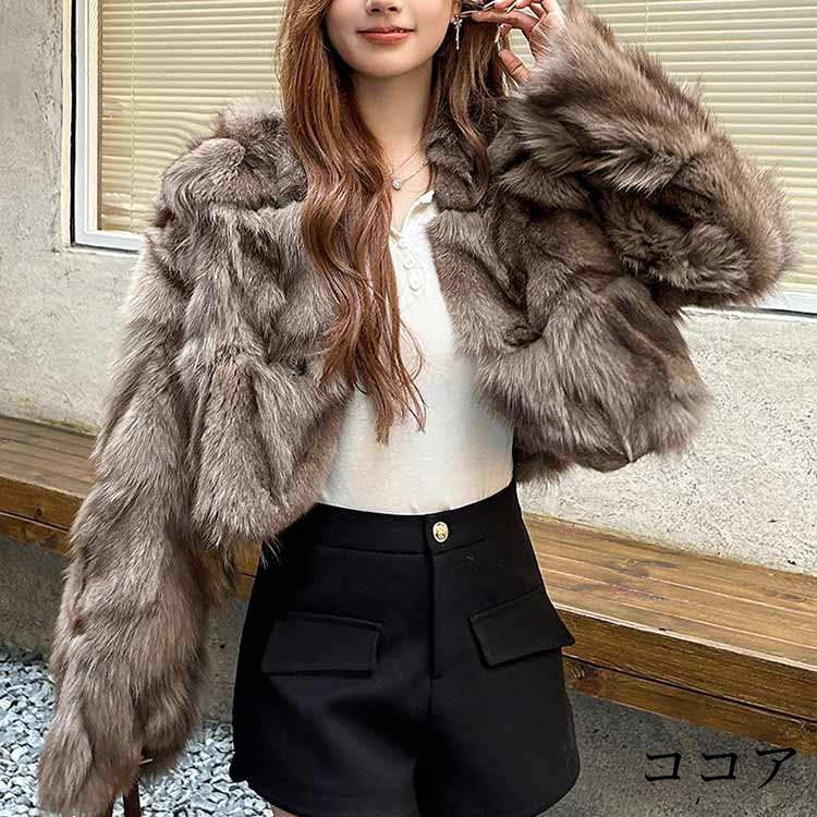 楽天市場】コート ジャケット フォックス リアルファー アウター