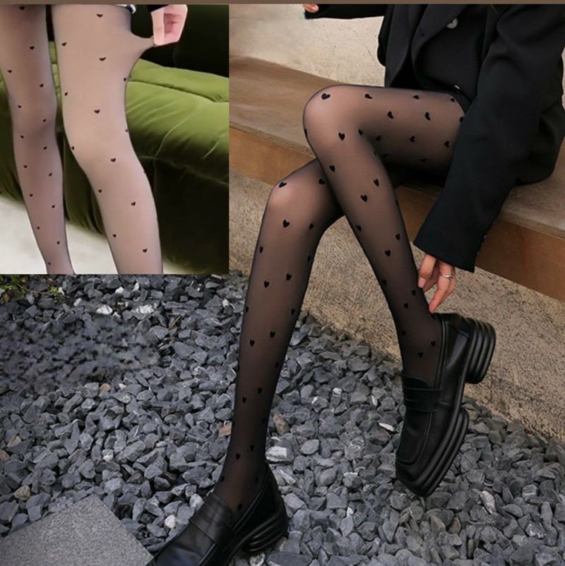 楽天市場】【送料無料】2024 AW 新作 2color 裏起毛 透け感 タイツ