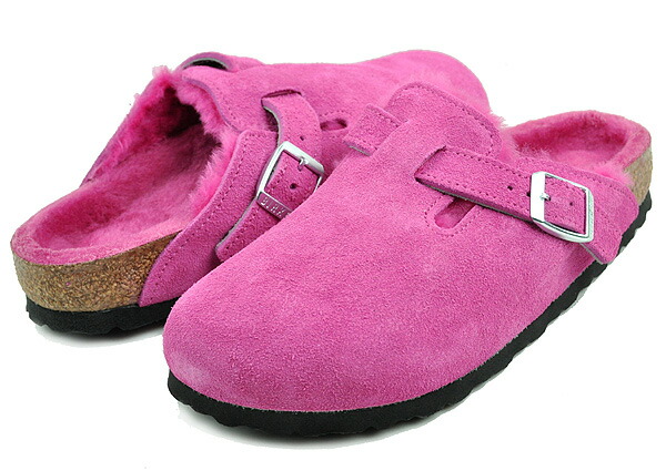 楽天市場】BIRKENSTOCK BOSTON VL SHEARLING (NARROW FIT) FUCHSIA