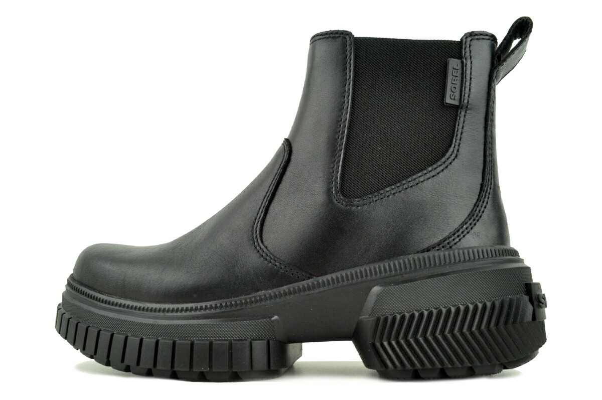 楽天市場】SOREL ONA AVE CHELSEA BOOT WP BLACK BLACK/NOIR NOIR