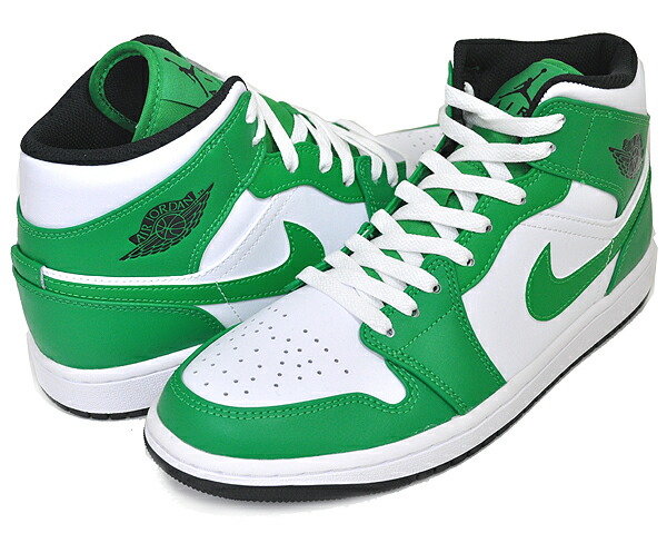 楽天市場】NIKE AIR JORDAN 1 MID luckey green/black-white dq8426